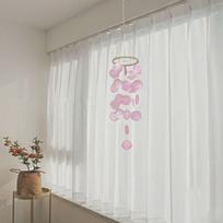 Creative Natural Shell Shell Wind Chime With Crisp Ringtones Home Decoration Garden Wind Chimes Special Gifts Shell Pendant Home rožinė