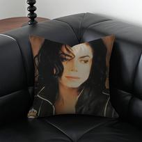 M-Michael Jackson Pop Karaliaus Pagalvės Užvalkalas Pagalvės Užvalkalas Apsauga Nuo Dulkių Mite Nematomas Užtrauktukas Šilkinis Pliušinis Pagalvės Užvalkalas Peach skin 18*18(CM)-1Pcs gray