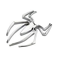 Automobilių lipdukai Metalinis 3D voras Automobilio logotipas Metalinis lipdukas Chromo voro ženklelio emblema sidabras