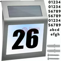 LED namo numerio lentelė su saulės baterija I357