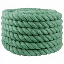 Džiuto virvė 50 mm Žalia 100% Tossa jutas
