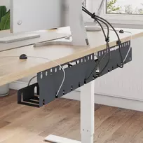 Laidų tvarkymo dėžutė po stalu 2 vnt. Antracito 43 x 9 x 11 cm