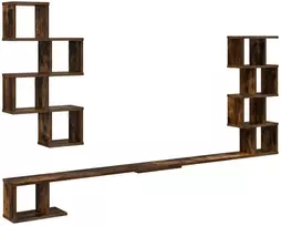Sieninis televizoriaus stovas Dūminio ąžuolo 180 x 15 x 94 cm