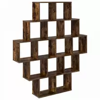 Sieninė lentyna Dūminio ąžuolo 120 x 20 x 136 cm