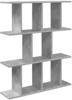Sieninė lentyna Betono pilka 102 x 20 x 96 cm Apdirbta mediena