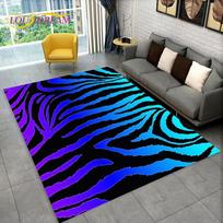 3D Spalvingas Zebro Rašto Plotinis Kilimas, Kilimas Svetainei, Miegamajam, Sofai, Biurui, Durų Kilimėlis Dekoravimui, Neslystantis Vaikų Grindų Kilimėlis 40cm x 60cm