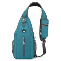 Unisex krūtinės krepšys Paprastas laikymo krepšys Lengvas kelioninis maža kuprinė Crossbody Bag Mada Kasdieniai vienetiniai krepšiai žalia