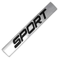 SPORT Raidė Metalinis Automobilio Transporto Priemonės Galinio Bagažininko Kėbulo Lipdukas Emblema Ženklelis Dekoracija juoda