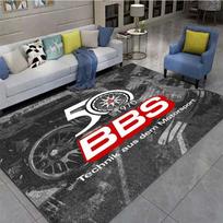 BBS lenktyninis 3D spausdintas kilimas, svetainės ir miegamojo dekoratyvinis kilimas, virtuvės ir vonios neslystantis grindų kilimėlis, durų kilimėlis-kilimėlis 40cm by 60cm