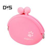 Silicone Dog Treat Pouch Puppy Snack Bag Fanny Pack with Clip Portable Dog Food Carrier Holder for Outdoor Training rožinė
