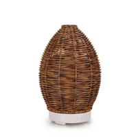 100ML Mini Ultrasonic Rattan Aromatherapy Humidifier USB balta