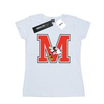 Disney Womens/Ladies Mickey Mouse Running Cotton T-Shirt M balta