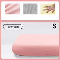 Memory Foam Ice Silk Elastic Fabric Seat Cushion Soft Office Chair Pad Car Seat Pad For Long Sitting Lumbar Support Pain Relief pink-S