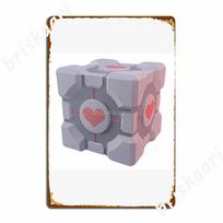 Portal Companion Cube Metal Signs Club Poster Home Decoration Tin sign Posters 20x30cm（7.8x11.8inch）