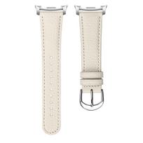 Leather Watch Strap For Samsung Galaxy Watch 8 40mm 44mm No Gaps Wrist Bands For Samsung Watch 8 Classic 46mm Bracelet Correa for galaxy 8 40 44mm