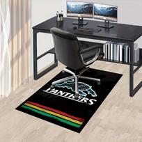 1 vnt. Panthers, Sporto komanda, Talismano biuro kilimėlis Minkštas poliesterio įėjimo kilimėlis Plaunamas Neslystantis Machi 60cm by 90cm