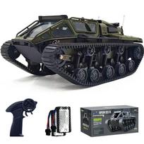 Ritaosan Caterpillar RC Car for Kids, Popular Off-Road RC Tank, 27cm, High-Speed, 2.4Ghz, 360° Rotation, LED Lights, Openable Doors, Rechargeable,