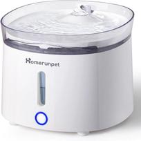 HomeRunPet Silent Cat Water Fountain, 68 oz/2L, Pet Fountain Wireless Pump, Dog Water Dispenser, Dual Mode, Quick Assembly 2L