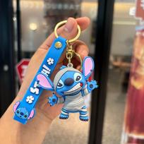 Anime figūrėlė Mielas Stitch pakabukas Raktų pakabukai Raktų pakabukai Automobilio raktų pakabukas Gimtadienio dovana blue