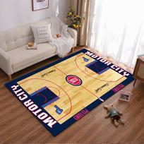 NBA Detroit Pistons Basketball Court Rug Suitable for use as an anti-slip game mat for living room and bedroom sofas 40x60cm( 15x23in )