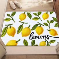 Summer Lemon Fruit Ceramic Tile Kitchen Mat Decor Carpet for Living Room Corridor Balcony Rug Bathroom Anti-slip Floor Mat Decor 40x60CM