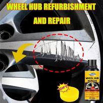 Multipurpose Alloy Wheel Repair Cream Erases Rim Scratches, Removes Oxidation Stains, Delivers Gloss Finish with Anti-rust 50ml sponge white