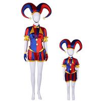 Nuostabus skaitmeninis cirkas Pomni Cosplay kostiumas Moterys Vyrai Mergaitės Berniukai Klouno kostiumas Kostiumas Helovino vakarėlio vaidmenų žaidimo apranga Child 110