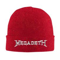 Megadeths Šviečianti Tamsiai Megzta Kepurė Beanie Rudens Žiemos Kepurės Šilta Akrilo Mados Kepurė Unisex Moterims One Size black