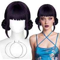 Rumi Mira Zoey Wig Men Women Synthetic Wigs Wig+Free Wig Cap Anime Cosplay Halloween Party Adult Accessory (as the picture,One Size)