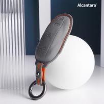 Alcantara For Tesla Model 3 Model X Model S Model Y Car Key Case Auto Accessories Remote Keychain Suede Protector Shell Buttons