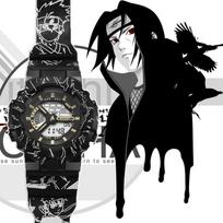 Animacinis Naruto stiliaus Unisex skaitmeninis laikrodis studentams Atsparus vandeniui Elektroninis mechanizmas Kilmė) 37 mm ciferblato skersmuo StyleF