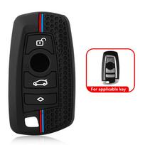 Silikoninis automobilio rakto dėklas Raktų pakabuko dangtelis Bmw 1 2 3 4 5 6 7 serijoms X1 X3 X4 X5 X6 F36 F25 F26 F30 F34 F10 F07 F20 Z10 G30 F15 F16