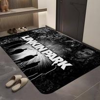 Band L-Linkin Cool P-Park Hallway Carpet Non-Slip Laundry Room Mat Laundry Decor Balcony Child Living Room Bedside Area Rugs 40cm x 60cm
