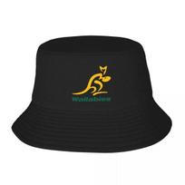 Australija Regbis Wallabies Geltonas Wallaby Kibiras Snapback Kepuraitė Apsauga nuo saulės individualus vakarietiškas Moteriškas Unisex Kibiro formos kepurė