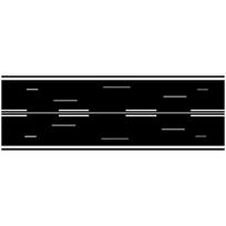 Black Race Track Strip Long Floor Mat, Red White Road Line Non-Slip Oil Absorbent Garage Rug for Motorcycle Workshop Entrance Ho 40x120cm