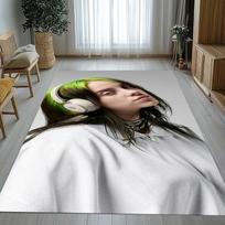 Fashion Billie Eilish Singer Living Room Non-Slip Area Rug Soft Carpet for Bedroom Kids Playroom Sofa,Home Decor Doormat Gift 40x60cm