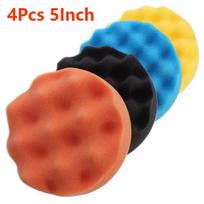 4/5Pcs 5/6/7inch 125/150/180mm Buffing Polishing Sponge Pad Kit Waxing Sponge Removes Scratches Car Polisher Wash Cleaning Tool