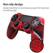 Camouflage Silicone Rubber Case For PlayStation 4 PS4 Controller Anti-Slip Shockproof Protective Cover Durable Grip juoda