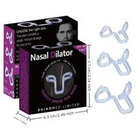 3 Sizes Silicone Elastic Nose Clip Stop Snoring Device Nasal Dilator for Improved Airflow And Better Sleep Anti-Snoring Supplies