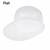Curved Brim Flat/Convex Hat Protector Case Transparent Cap Organizer Box PVC Hat Storage Box Convex gray