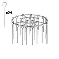 Stainless Steel Grill Round Hanging Skewers Rack Air Fryer Special Grill  Home Kitchen Barbecue Outdoor Vertical Grill Rack