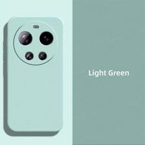 Prabangus dėklas Xiaomi 17 Ultra Dangtelis Xiaomi 17 Ultra Funda Coque Skystas silikonas Minkštas TPU telefono buferis Xiaomi 17 Ultra For Xiaomi 17 Ultra šviesiai žalios spalvos