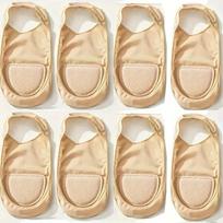8pcs Toe Protector Socks: No-Slip Grip & Comfort for High Heels, Breathable Corn Prevention One Size