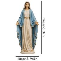 Švenčiausios Mergelės Marijos Statulėlė Katalikiška Figūrėlė Dekoras Šventosios Motinos Figūra Namams Darbo Kambariui Maldos Kambariui Bažnyčiai Katedrai Šventyklai Altoriui mėlyna