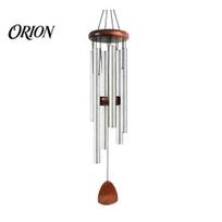 Aluminum Tube Wind Chime Metal with 6 Tubes, Garden Hanging Chimes, Long Lasting Chimes Weather Resistant for Outdoor Patio Decoration D