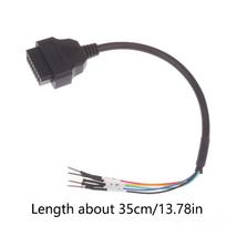 [Q]Car OBD2 Diagnostic Adapter OBD2 Connector Jumper Interface Extension Cable Tool Auto Extension Cable 16Pin Can +- K Line