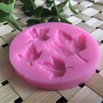 Maistui tinkamos lapų formos 3D silikoninio torto fondant pelėsių muilo žvakių formos