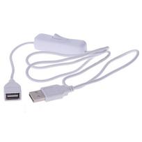 1vnt 1M USB kabelis su jungikliu įjungimo/išjungimo laido prailginimo jungikliu, skirtas USB lempai USB ventiliatorius