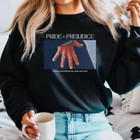 Unisex Jane Austen megztiniai Pride and Prejudice Hoodie Mr Darcy Elizabeth Bennet megztinis Pemberley Retro Bookish Crewneck megztinis XL blue