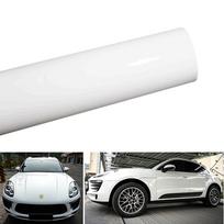 Ištempiamos blizgios vinilo plėvelės apsauginės automobilio vinilo apvyniojimo lipdukai su oro atpalaiduojančiu automobilio stiliumi balta